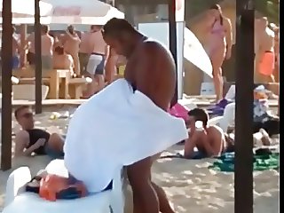 Blowjob on the  Bulgarian beach!