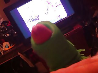 VIBE PLUS GREEN SOFT TOY MAKE MY PENIS CUM AND OOZE