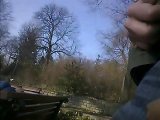 dick flash for blonde bitch in park