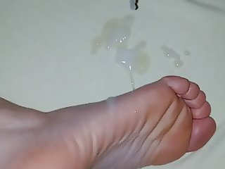 hot sperm on feet