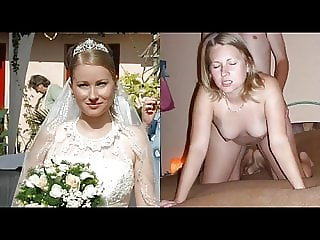 bride wedding dress before during after compilation wife pov