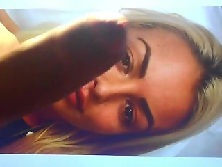 I stroking my big cock and cumming for Mandy Rose